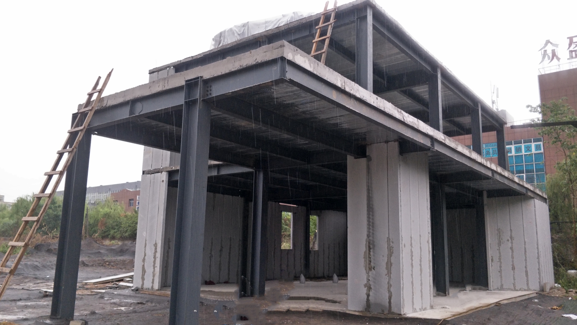 alc墻板在新鄉華錦售樓部中的應用